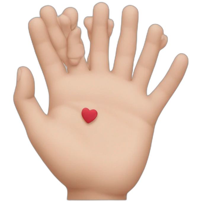 Cœur avec les mains emoji