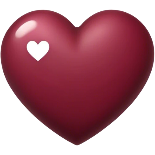 Burgundy heart emoji