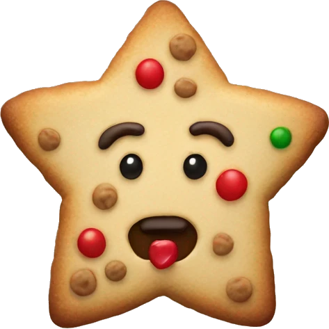 Christmas cookie emoji