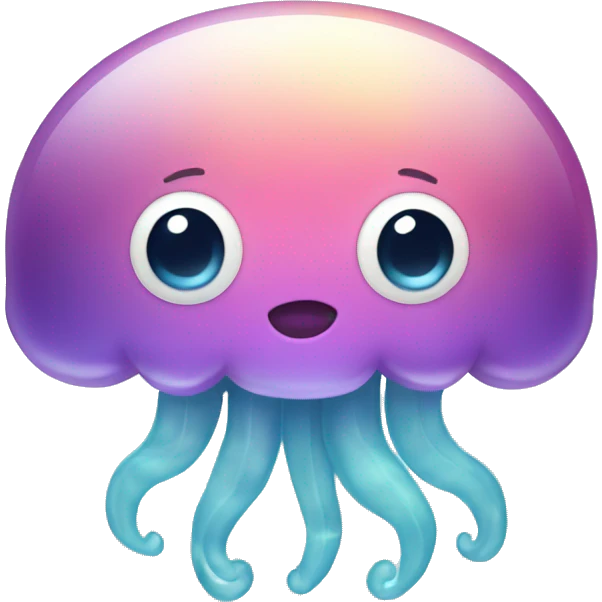 Jellyfish with white bow emoji
