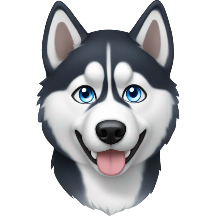 Husky blue eyes emoji