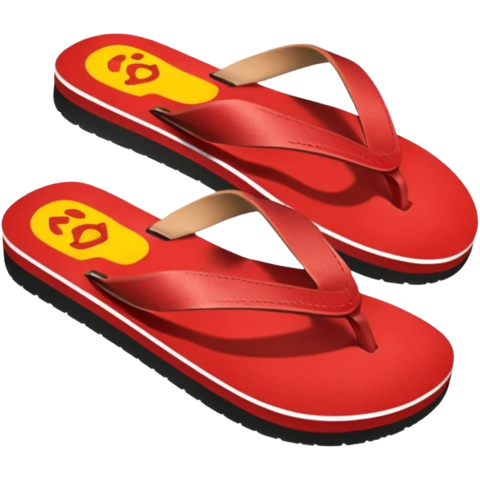 flipflops on car pedals emoji