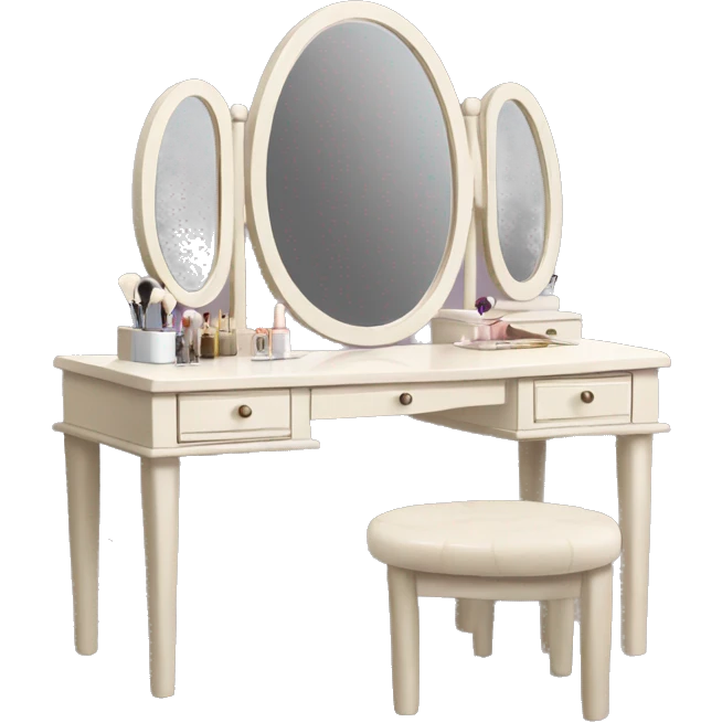 Vanity table with mirror  emoji
