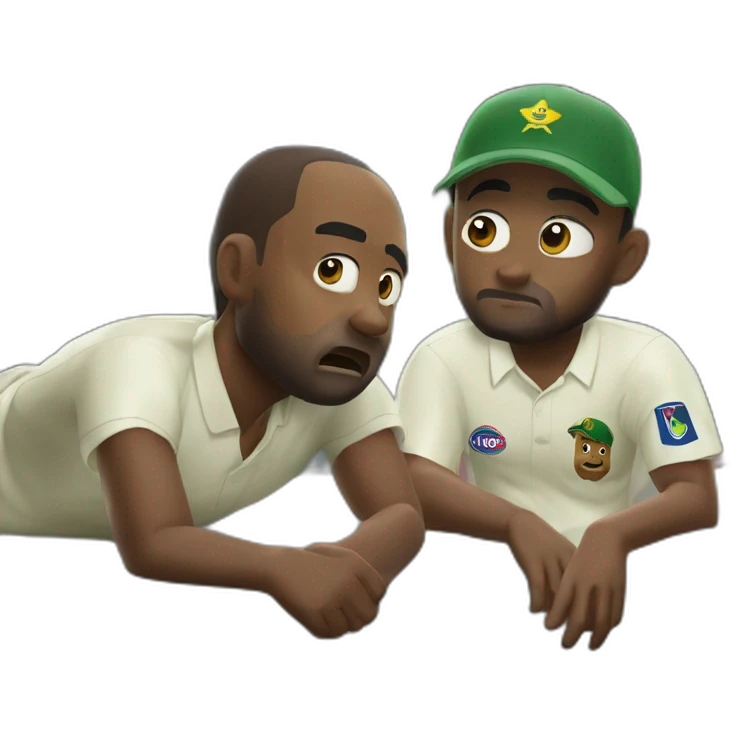 Bavuma sleeping and shakin al hasan seeing that in fear emoji