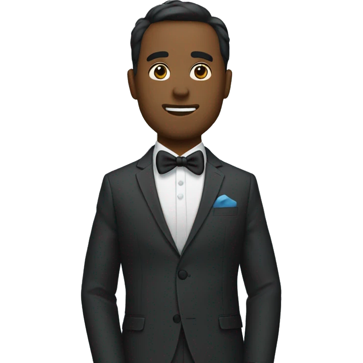Sigma wearing a suit emoji