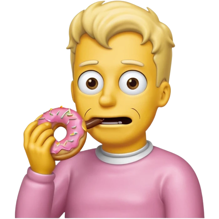 Generate me a Simpson guy donut emoji