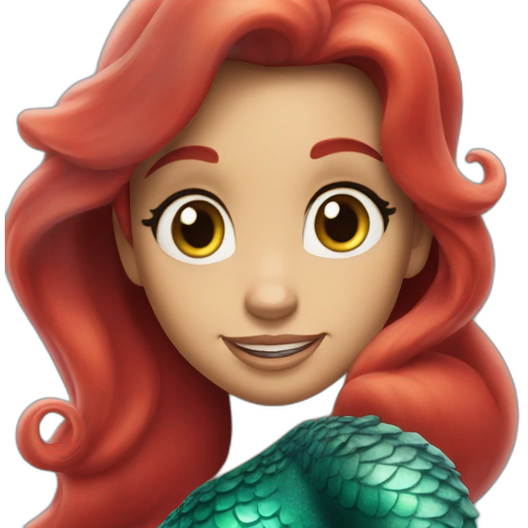 the little mermaid emoji