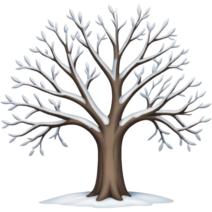 tree in winter emoji