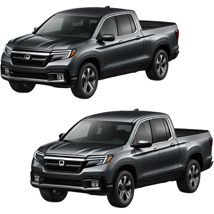 Black Honda ridge-line truck emoji