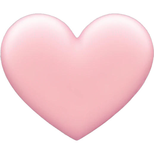 pastel pink heart emoji