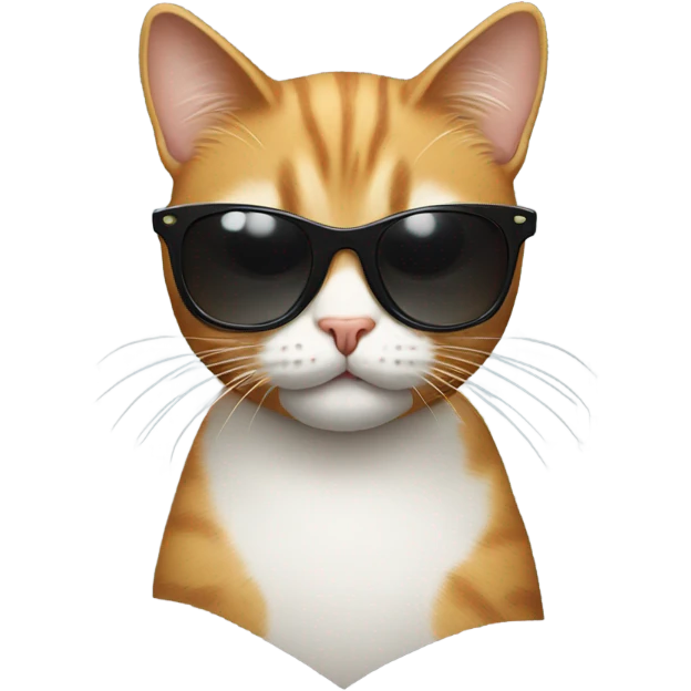 Cat with sunglasses emoji