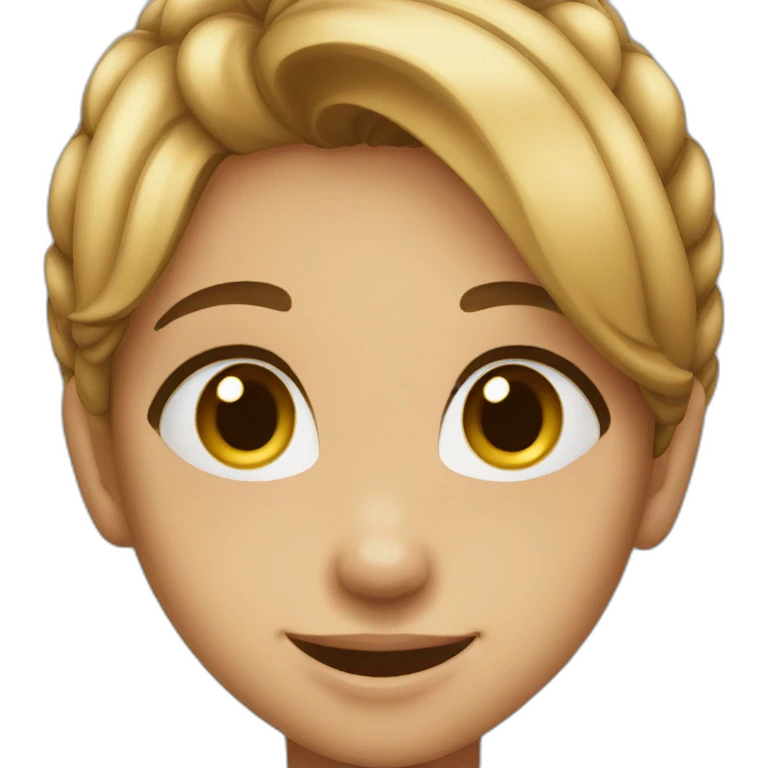 smiling girl AT Brown eyes emoji