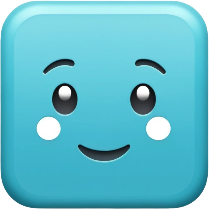 Cyan Square emoji
