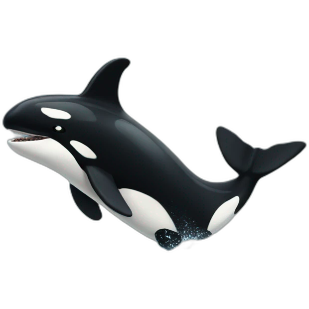 Orca jumping emoji