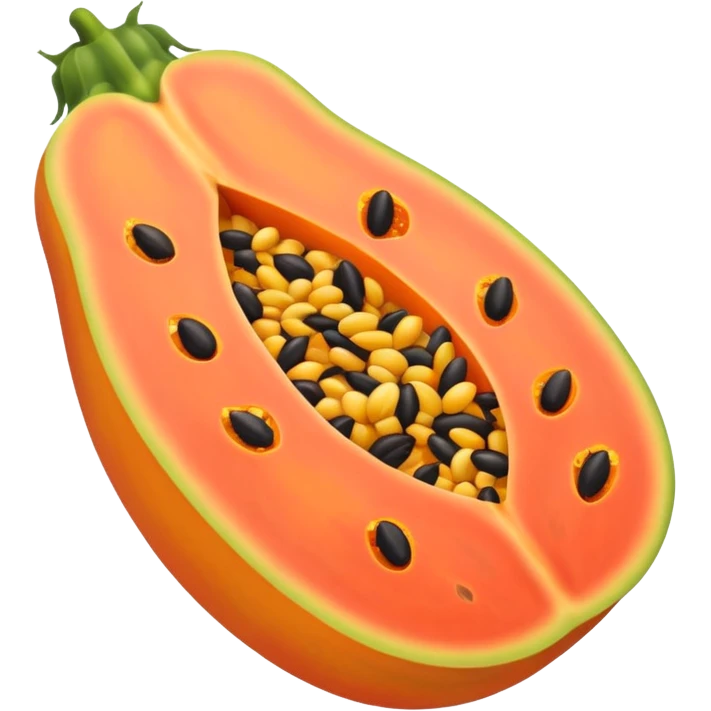 Papaya with seeds emoji