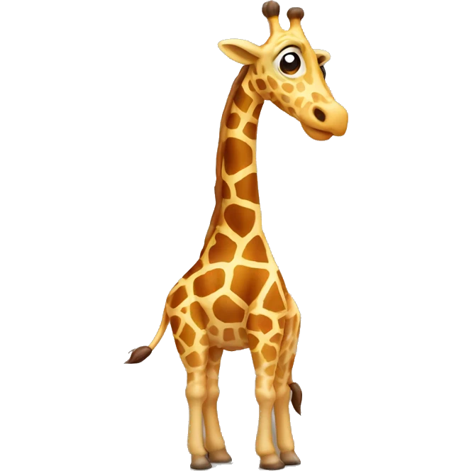 Giraffe pooping emoji