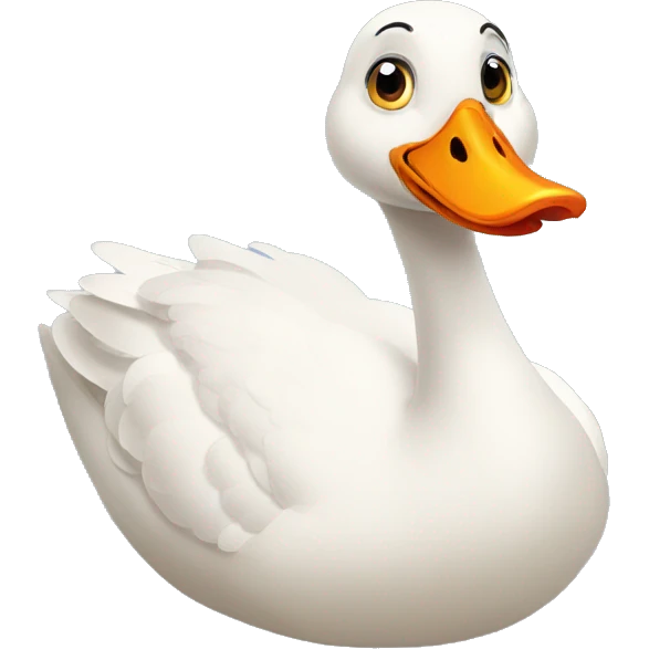 A silly goose emoji