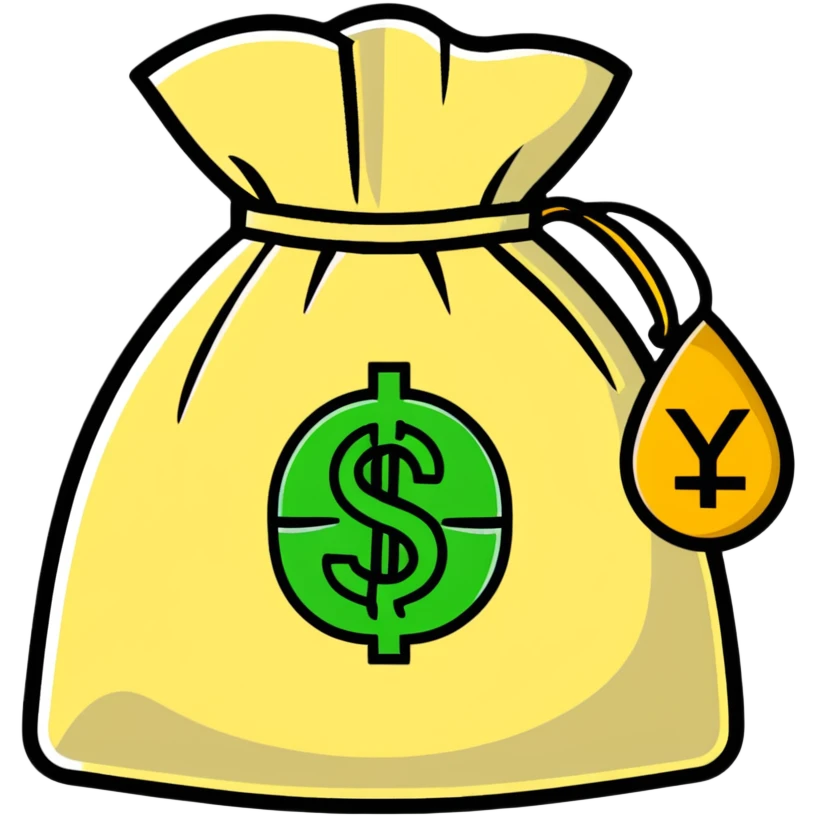 Money bag with yuan symbol emoji