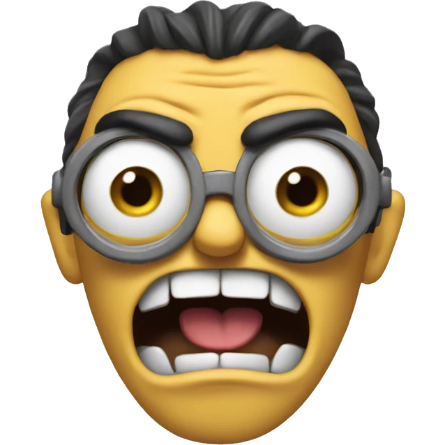 Snarling minion emoji