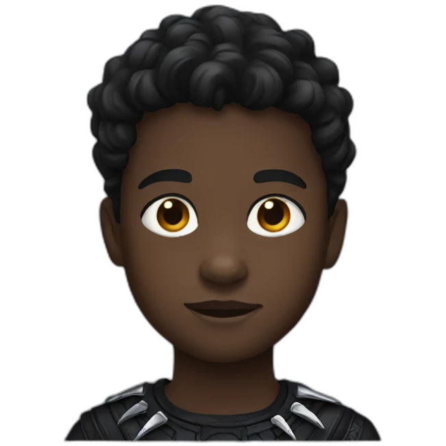 kid black panther emoji