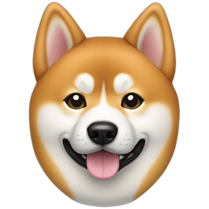 shiba inu white emoji