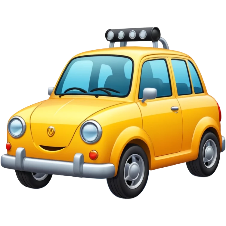 car with feet  emoji