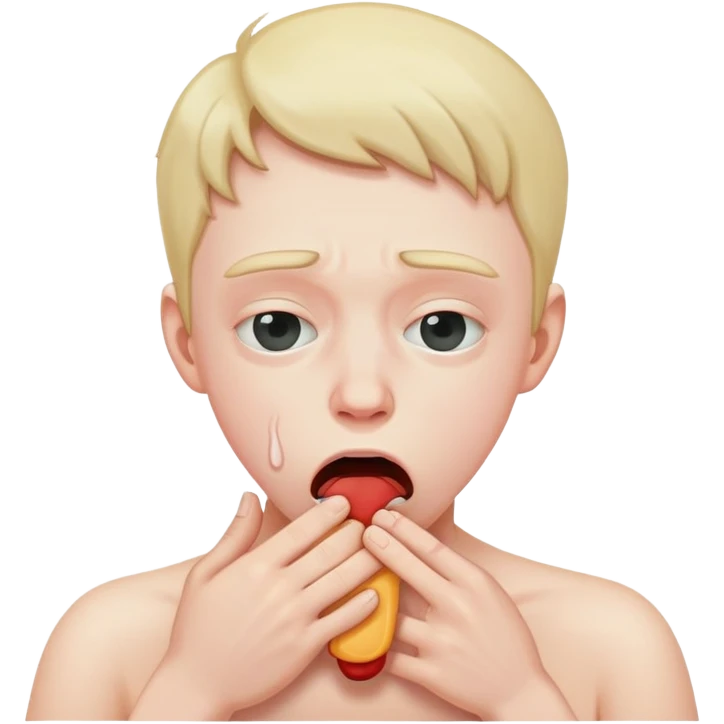 guy choking themself emoji
