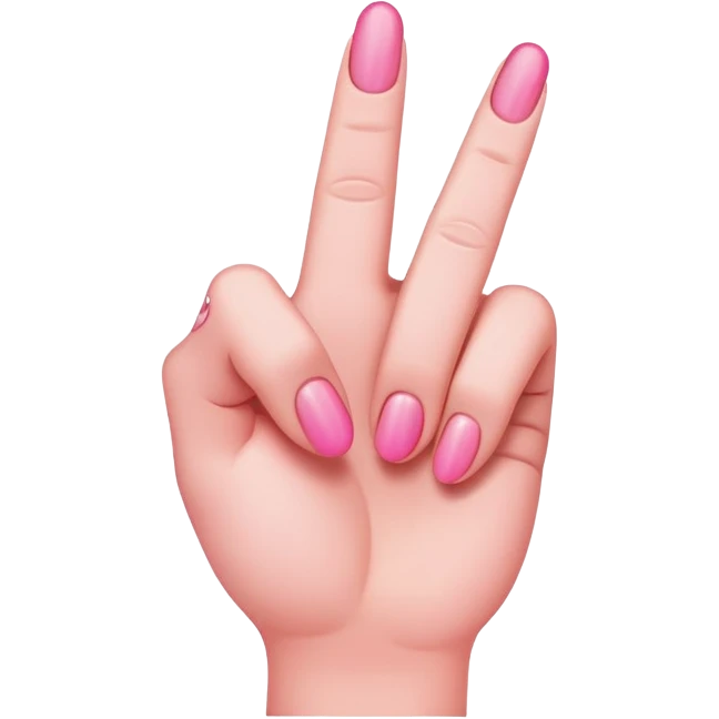 pink middle finger emoji