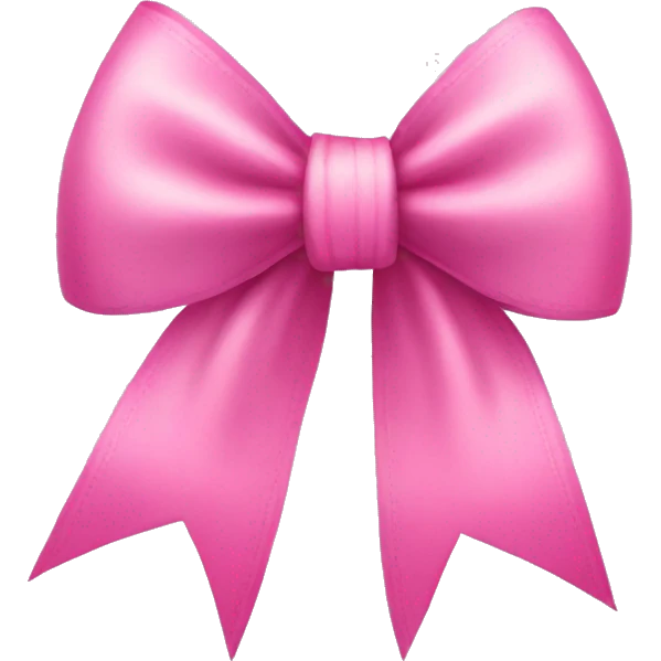 coquette pink bow emoji