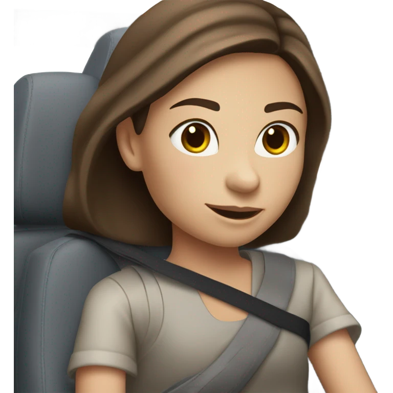 Girl with brown hair and blue eyes driving grey 2015 Toyota Highlander  emoji