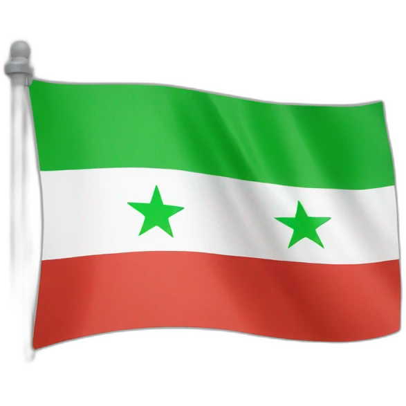 Flag of the Syrian revolution emoji