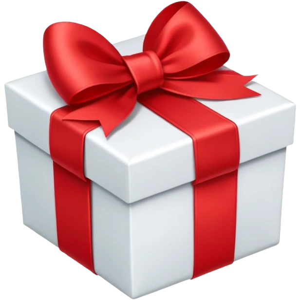 a cute little gift box in chibi style emoji