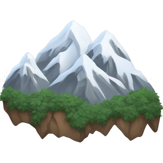 Mountains with snow  emoji