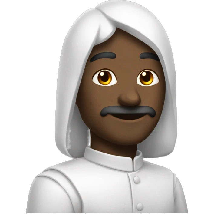 черно белая кошка emoji