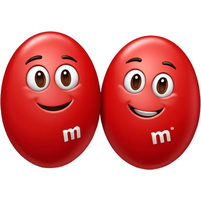 2 M&M's with the logo on them too emoji