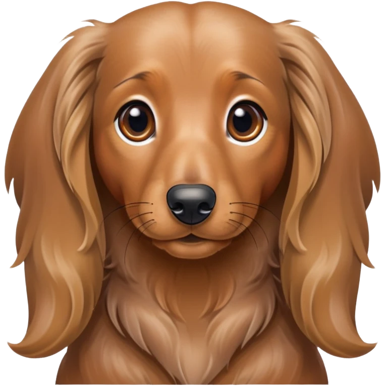 Long haired dapple dachshund  emoji