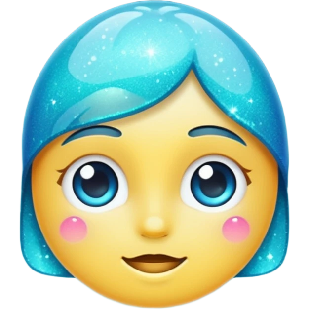 Glitter cian dream emoji
