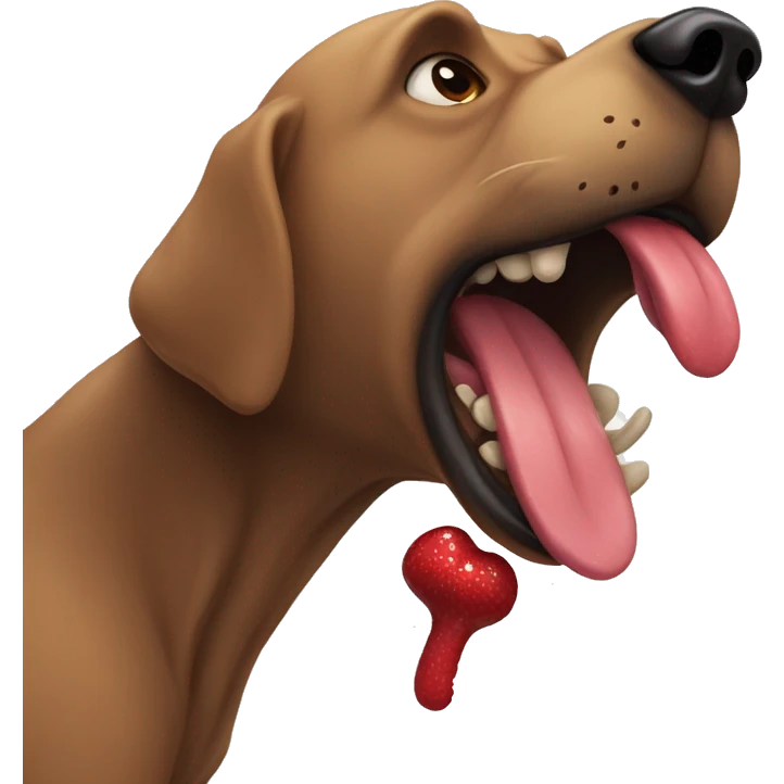 dog lick bear emoji