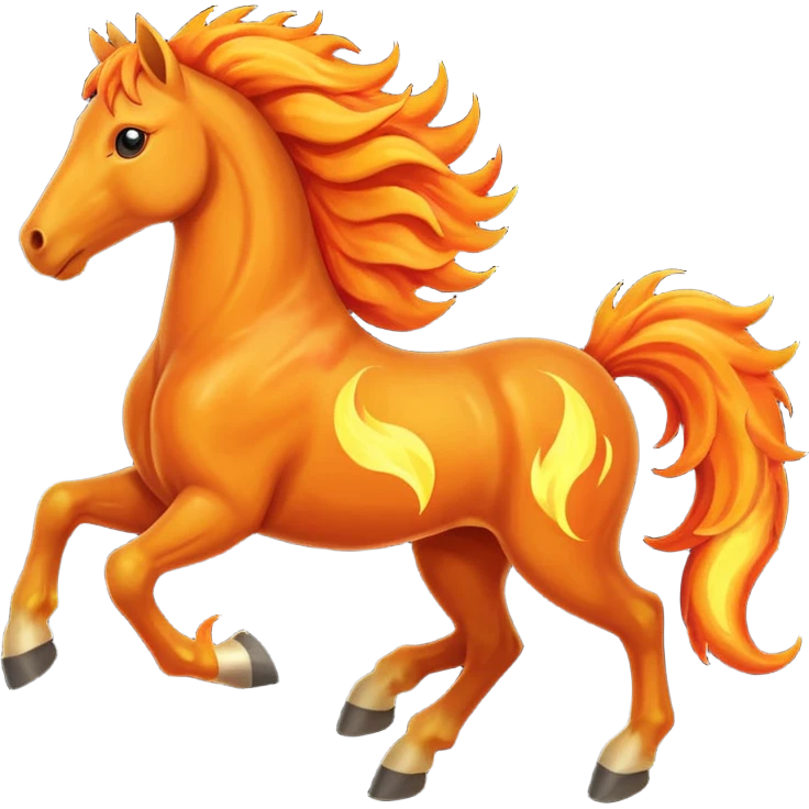 fire horse emoji