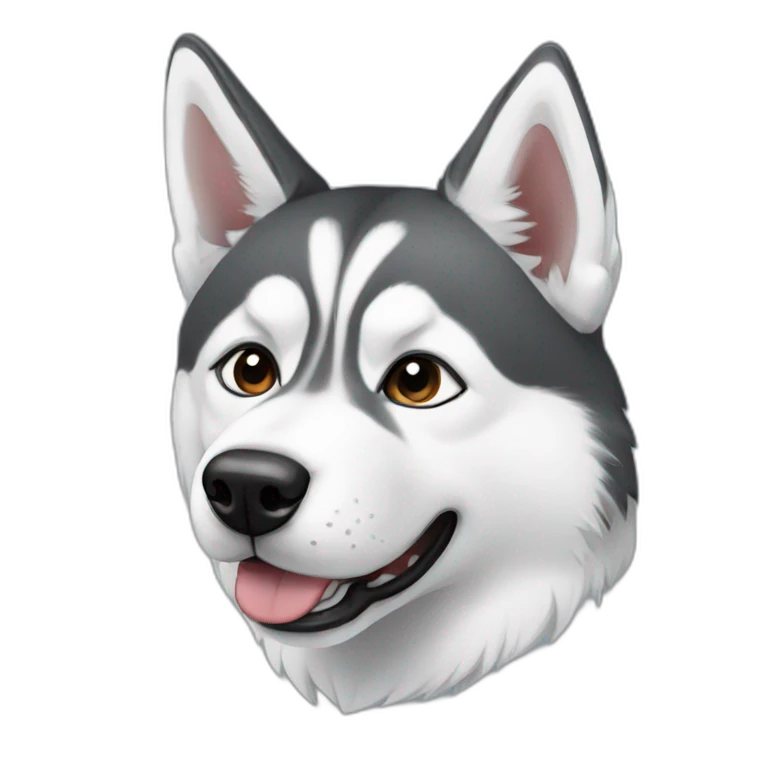 siberian husky emoji