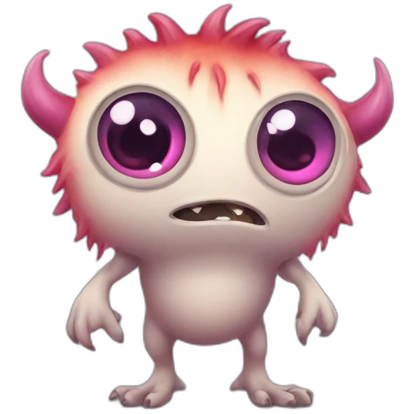cute monster with a lot of eyes emoji
