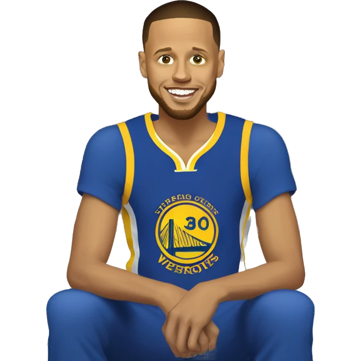 Stephen Curry doing night night emoji
