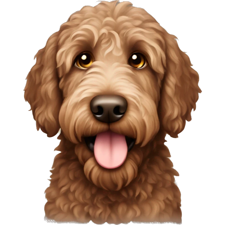 Brown Labradoodle  emoji