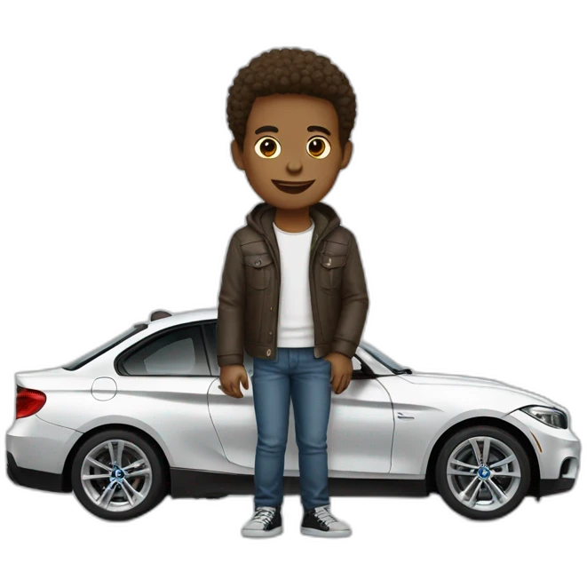 It boy with bmw emoji