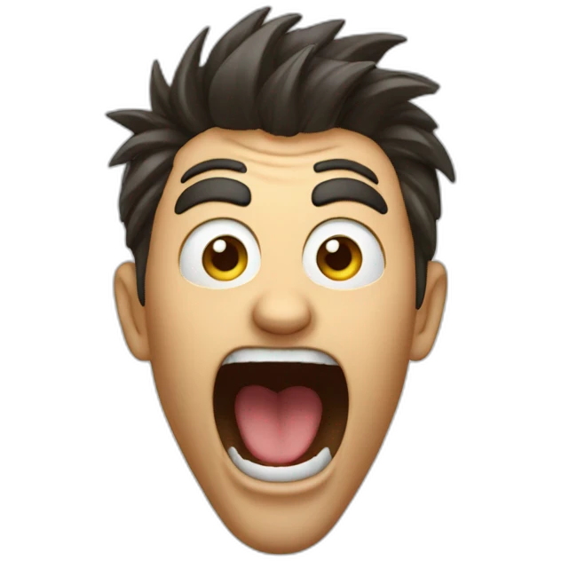 excite screaming emoji