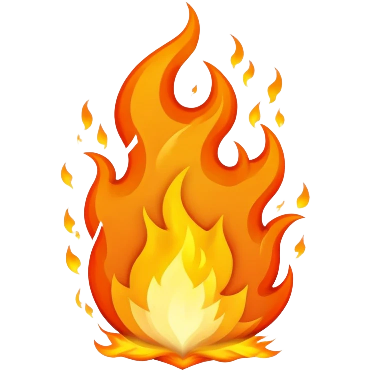 Fire burnout  emoji
