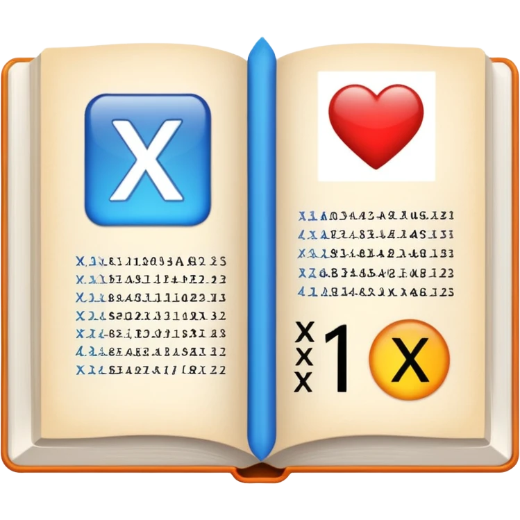 open textbook with formula y = x² emoji