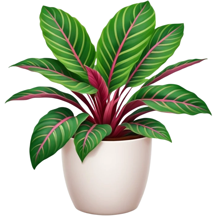 Calathea roseopicta in a white pot emoji