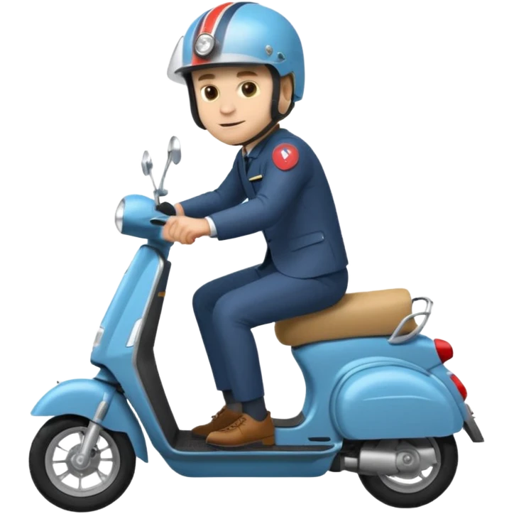 Emanuel Macron en scooter emoji