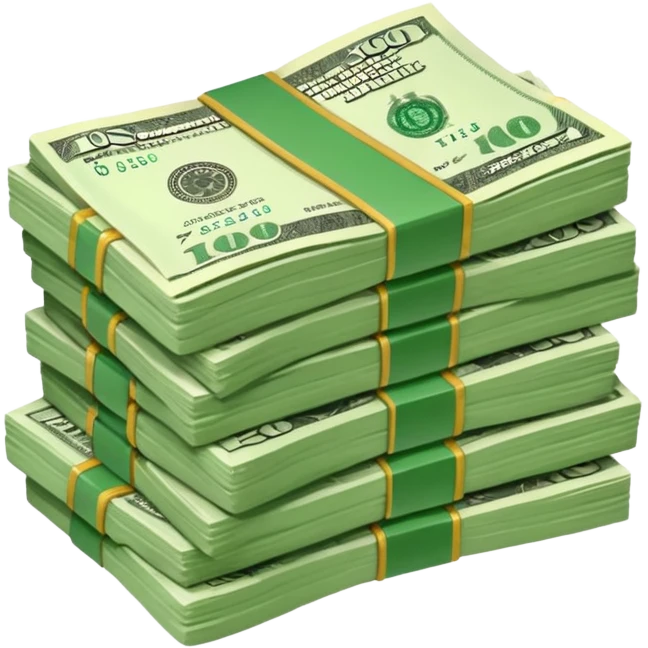 a paper money emoji
